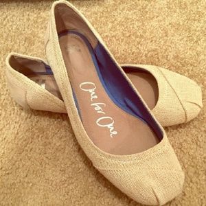 Toms Burlap Flats